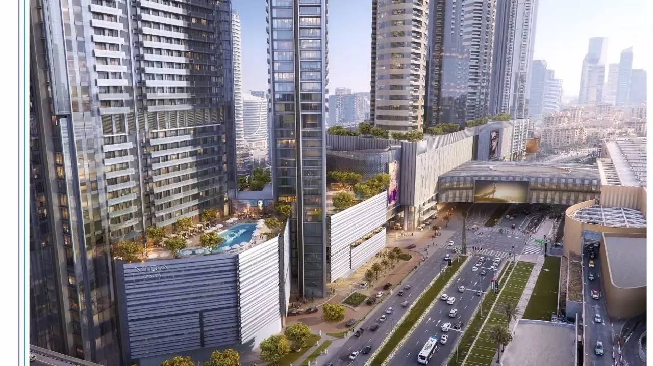 世界最大商场dubai mall上层公寓——vida residences