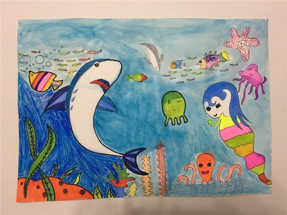 "鱼"你一起,童梦海洋 少儿绘画大赛 作品展示
