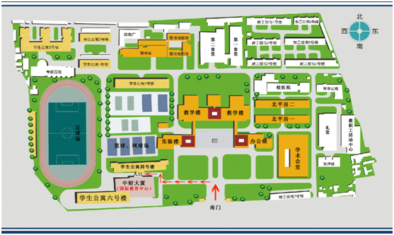 海淀区学院南路39号中央财经大学学六楼(中财大厦)3层305室 校园地图