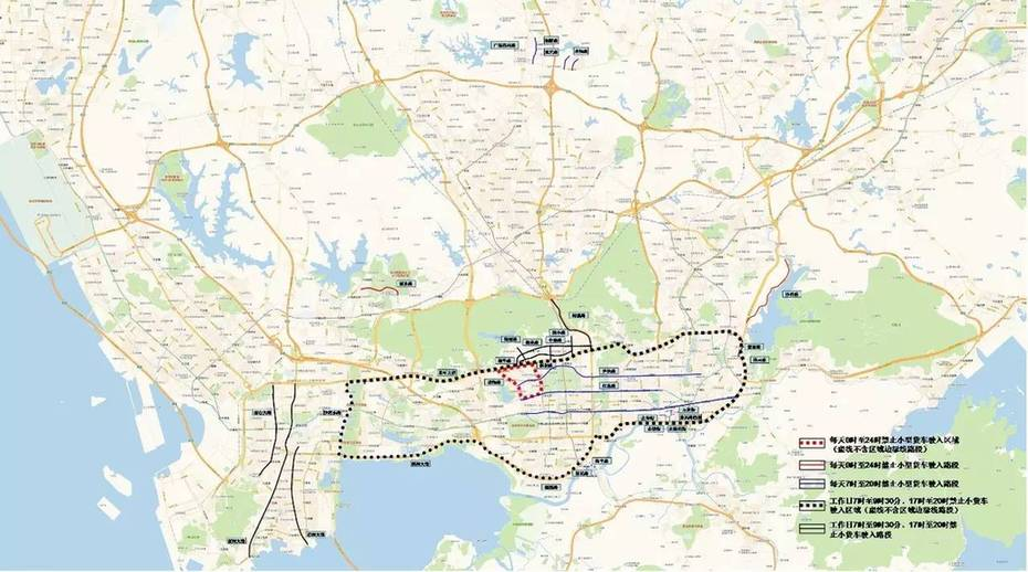 深圳货车限行最全区域图不冲禁令你必须知道