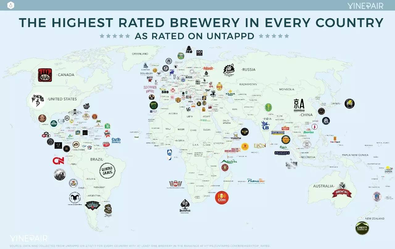 精酿啤酒的世界地图获奖名单公布 带你品尝世界顶级精