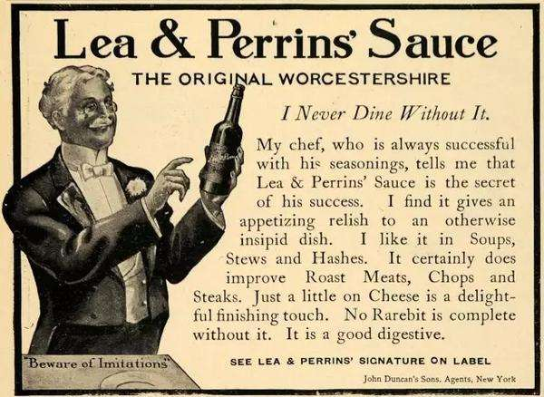 worcestershire sauce的早期广告