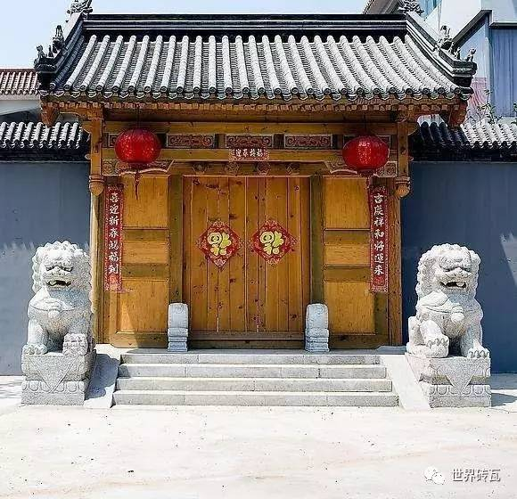 中式大门入口青砖最美
