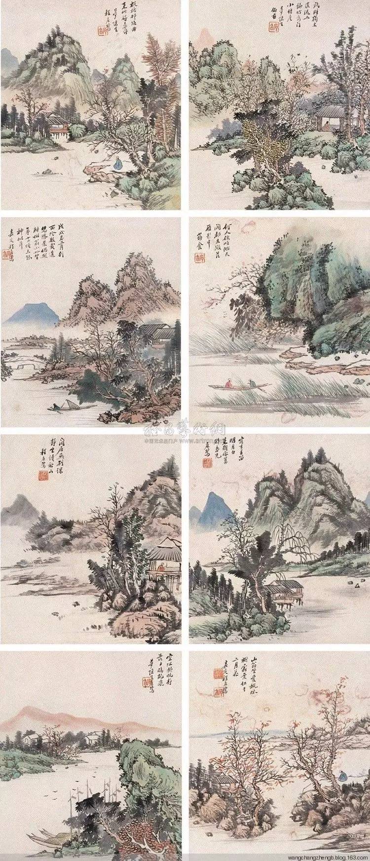 【清名画家】程庭鹭山水作品欣赏