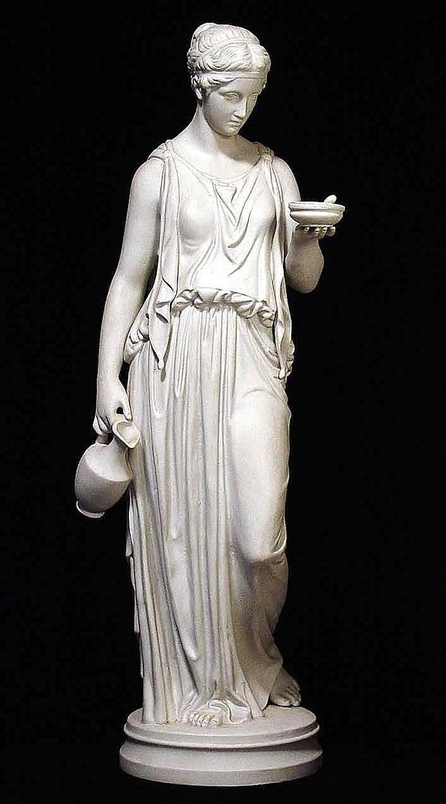 穿多利亚式雕像的希腊女性雕像爱奥尼亚式希顿则采用亚麻织物,衣褶