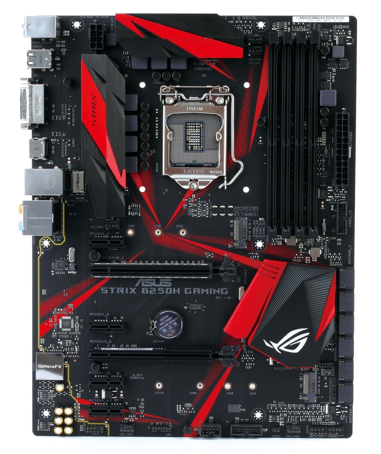 rog strix b250h gaming主板