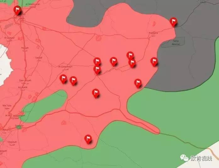 部队及真主党联合政府军在霍姆斯东南部成功解放了遭到废弃的导弹基地