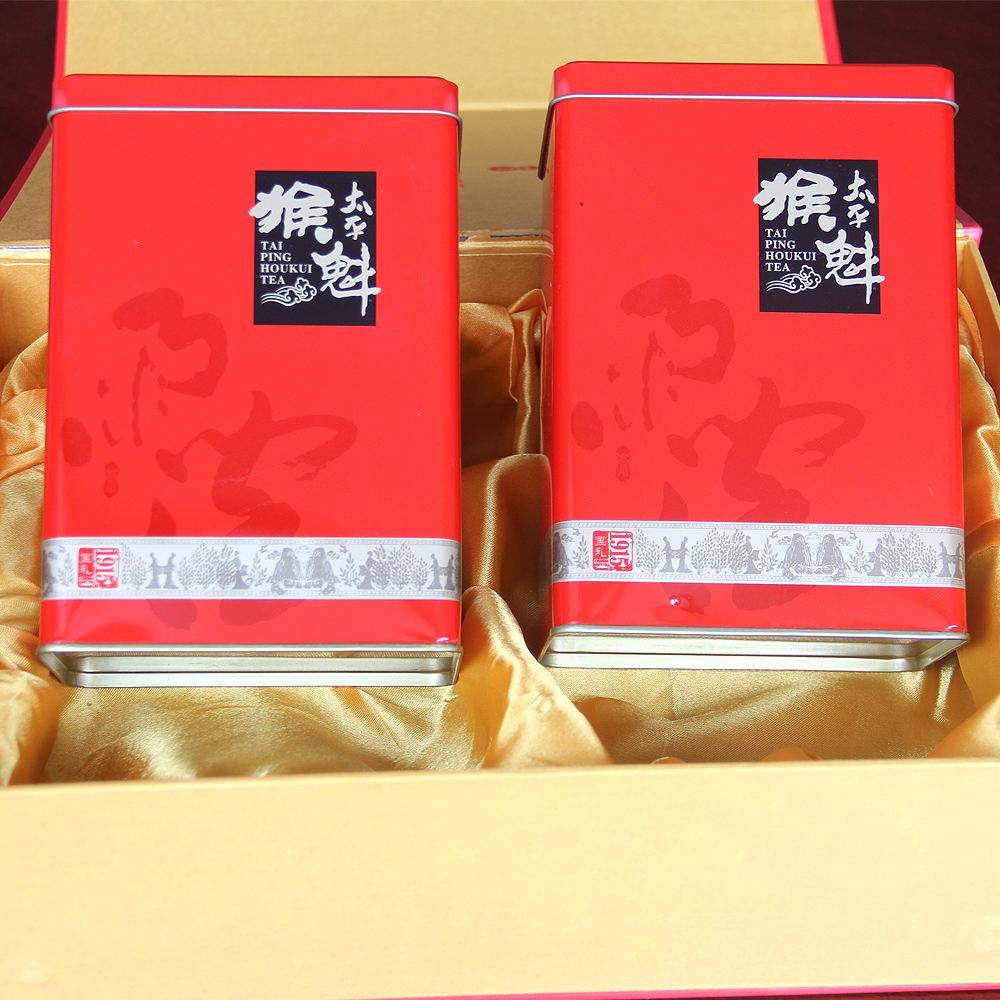 太平猴魁茶叶礼盒价格,太平猴魁1915红色铁盒