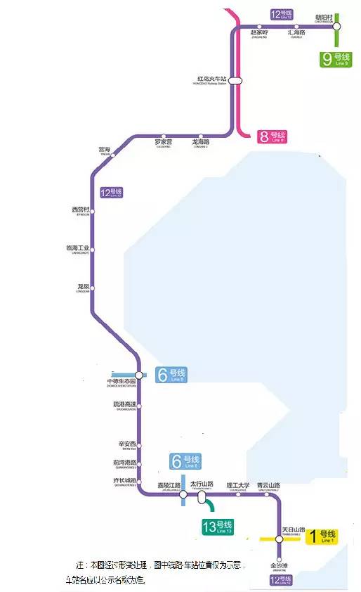 人手一份！青岛地铁1-16号线最新最全站点！快来看你家附近有地铁吗？