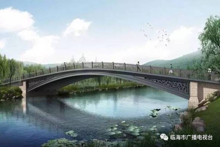 连接柳堤跟龙盘山景观的钢结构桥,目前已经全线完工,接下去亮化工程