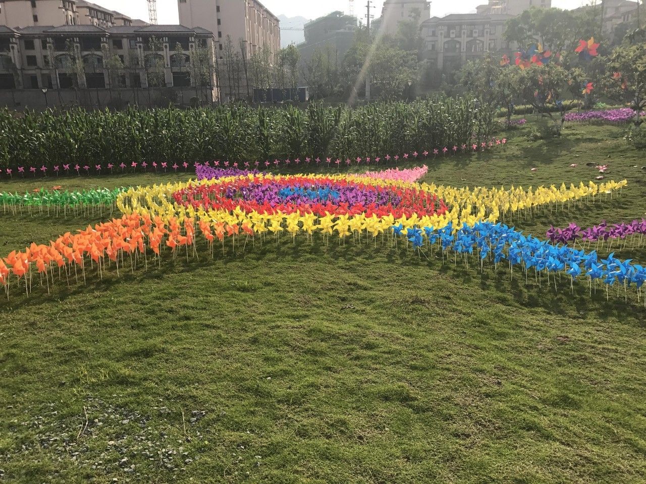 大学城首届七彩风车造型艺术节圆满落幕,吸引超万人参与!