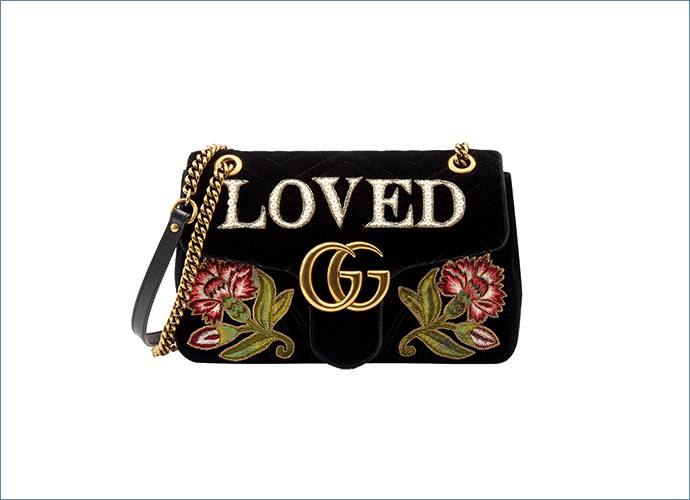 gucci gg marmont 系列刺绣手袋 23400 元