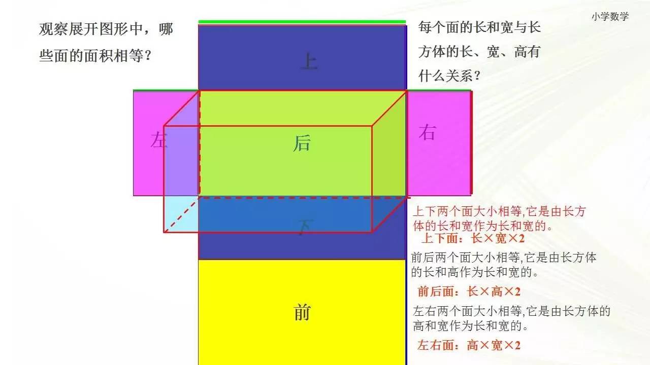 五年级下册沪教版4《长方体和正方体汇总》讲解