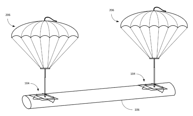 无人机空投快递亚马逊的新专利