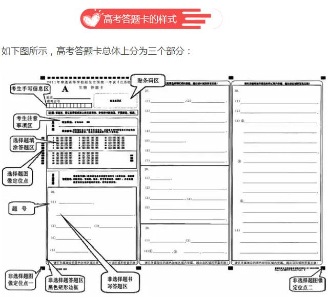 高考:考生们,答题卡应该这样填!