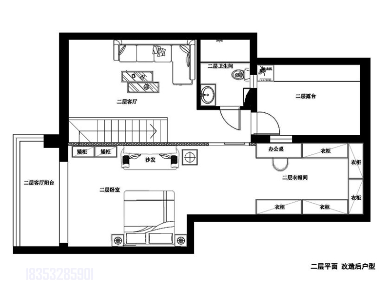 市南区麦岛金岸260平复式装修案例，注重舒适性