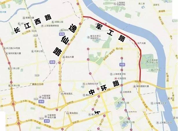 杨浦军工路拟建快速路,5处出入口匝道位置公布!