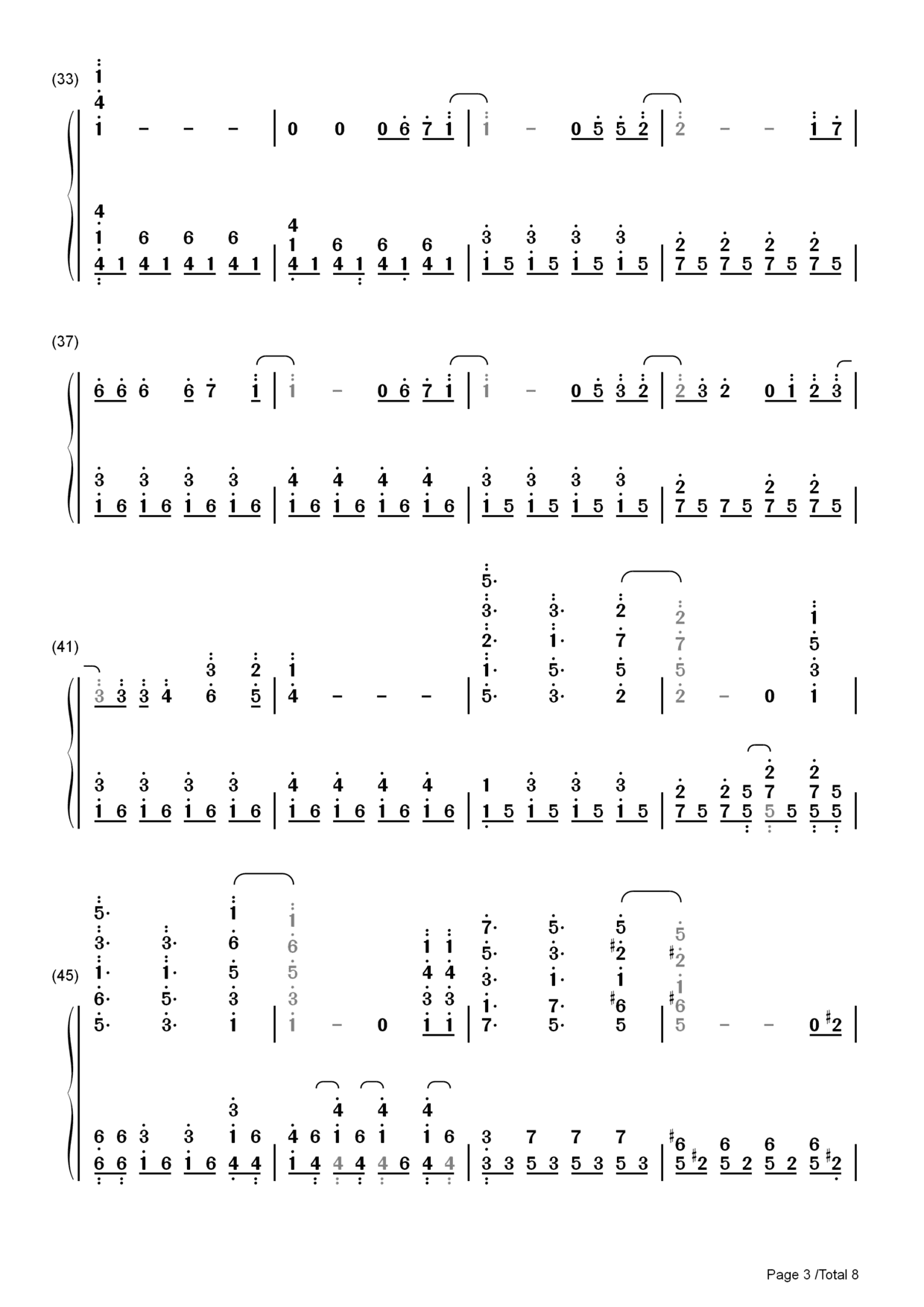 界碑配音曲谱_陶笛曲谱12孔(3)