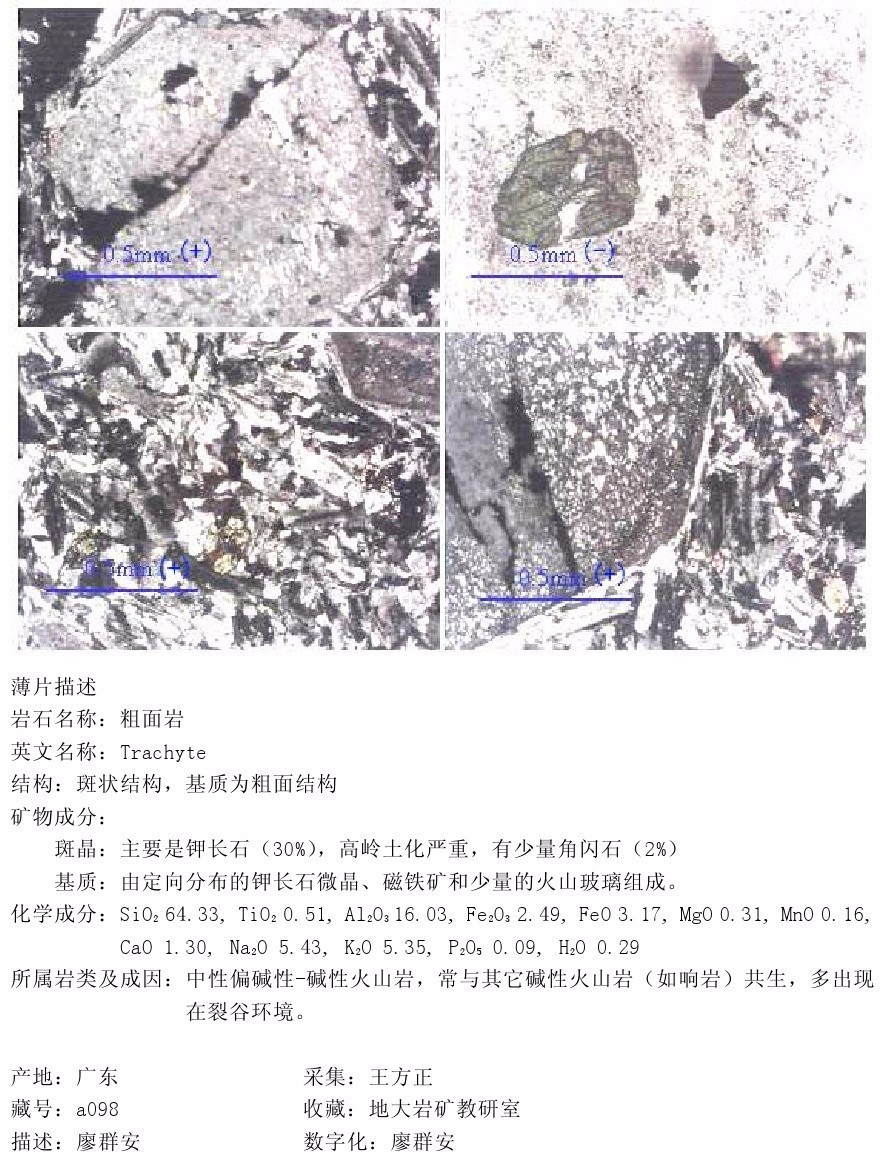 三大岩类213种岩石薄片,手标本对照合集!少走10年弯路!