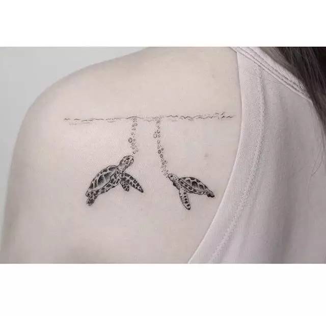 纹身素材|TAPZ微刺青小清新几何线条点刺纹身素材