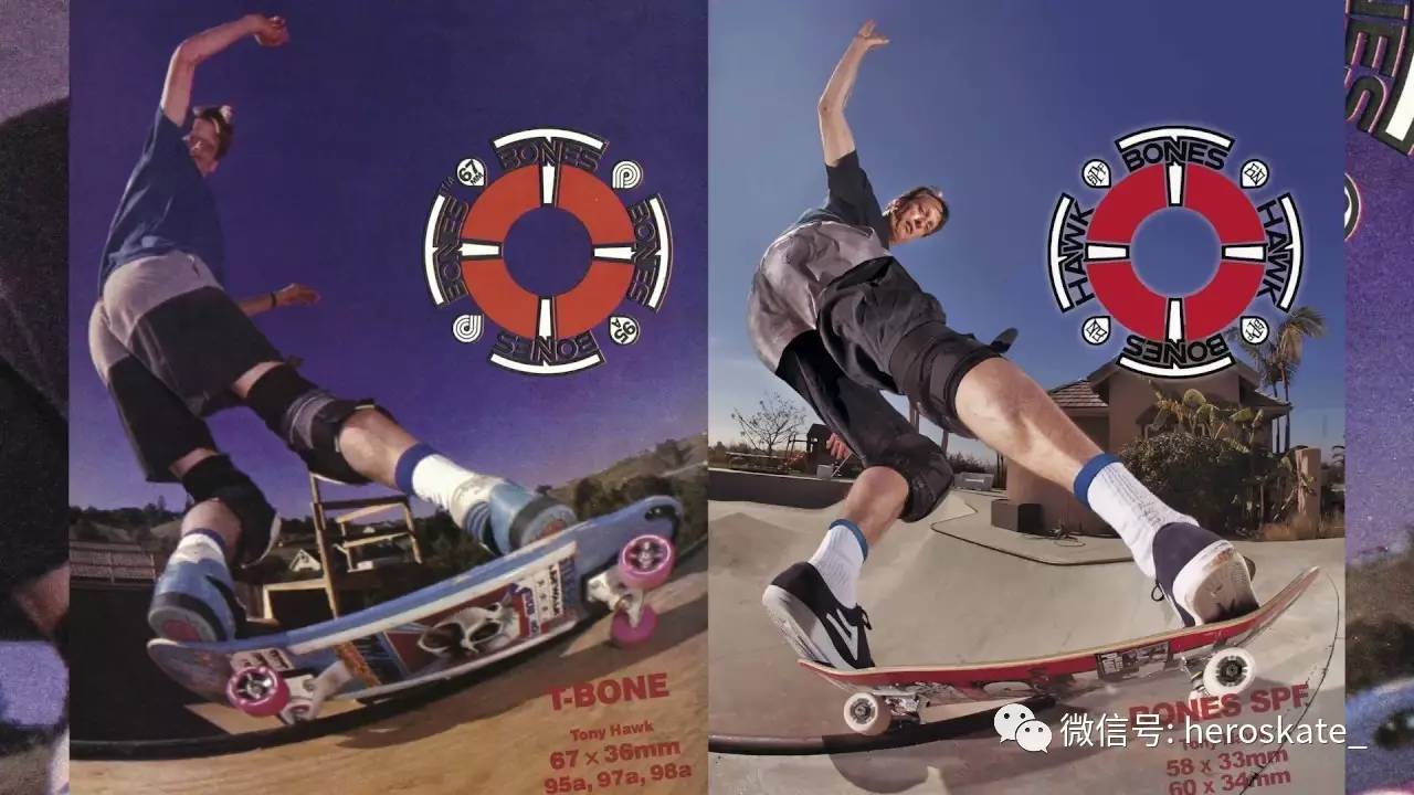 复刻经典:tony hawk bones滑板轮广告海报