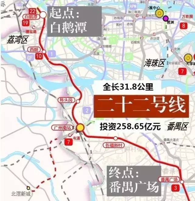广州6条地铁新线今年内开工,3年后全市11区将全部通地铁!