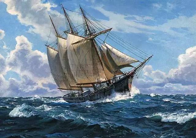 一位高大上的美国油画艺术家,喜欢上了大海和帆船