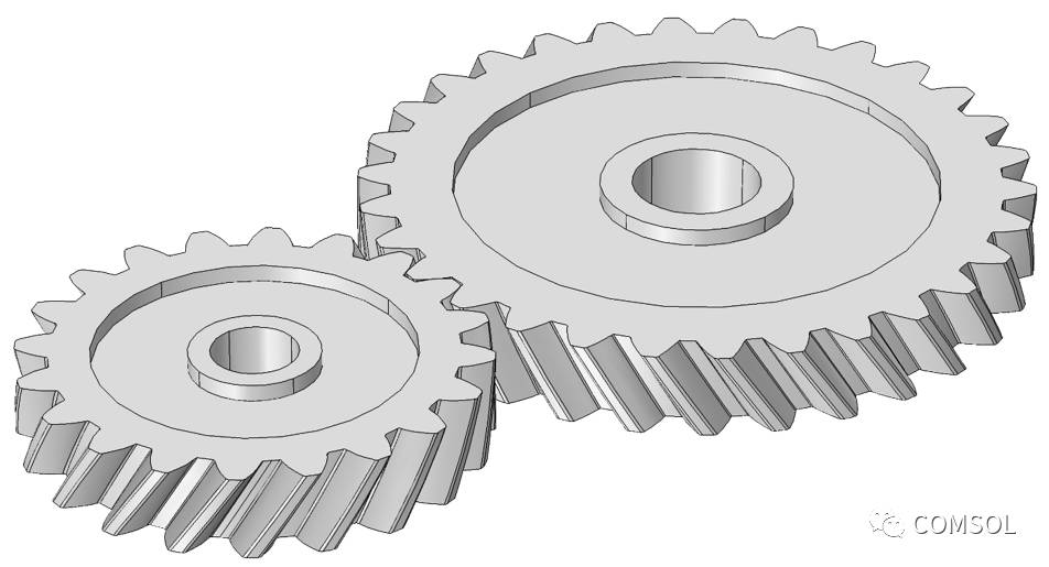 在comsol 中创建高还原度的齿轮几何模型