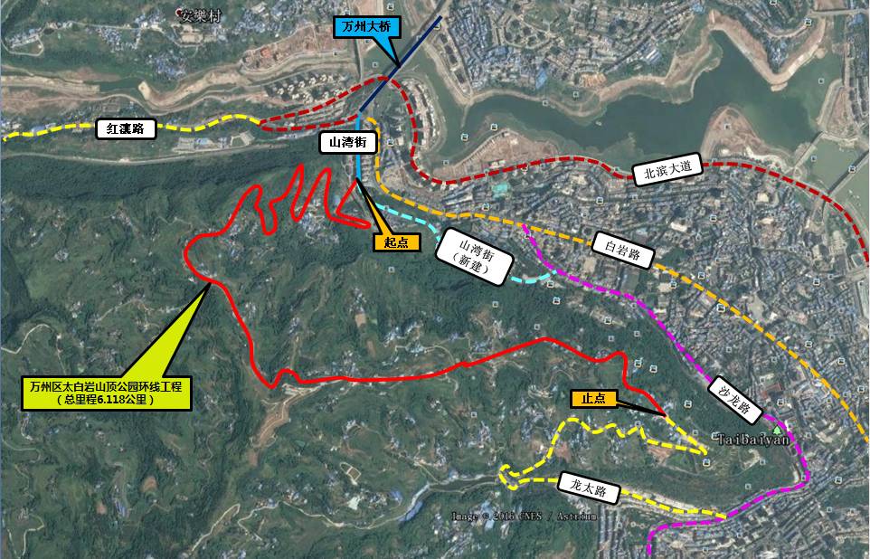 象山定塘隔岸人口_光公园),横贯象山、后县山、梅峰山、金牛山等山体,贯穿五