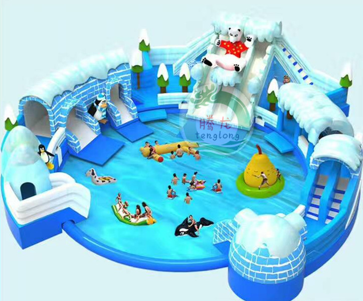 儿童充气城堡乐园 大型充气水滑梯 移动水上乐园
