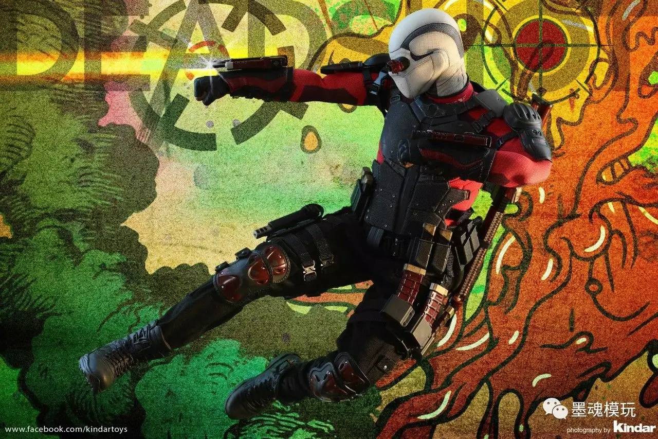 多人开箱:hot toys 1/6 mms381《自杀小队》死亡射手/deadshot