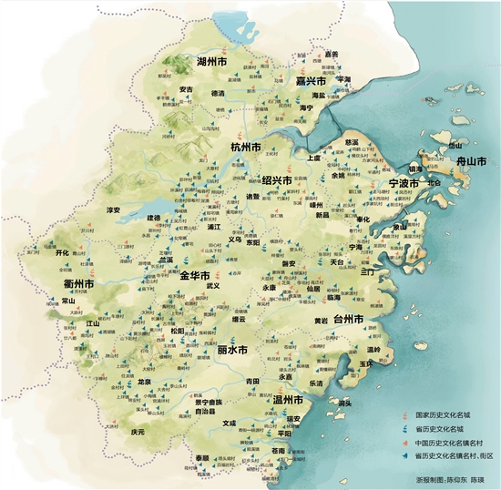 浙江省风景名胜区分布图图片