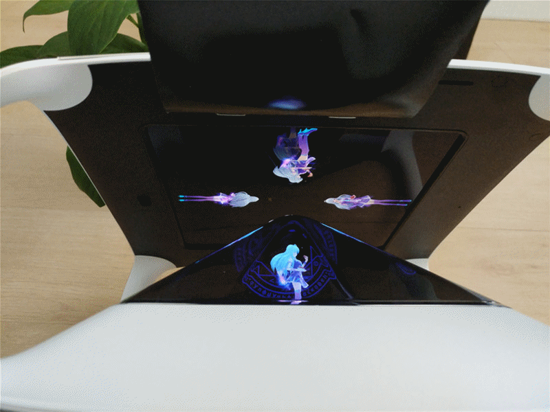 琥珀虚颜一款来自3d全息投影的智能机器人