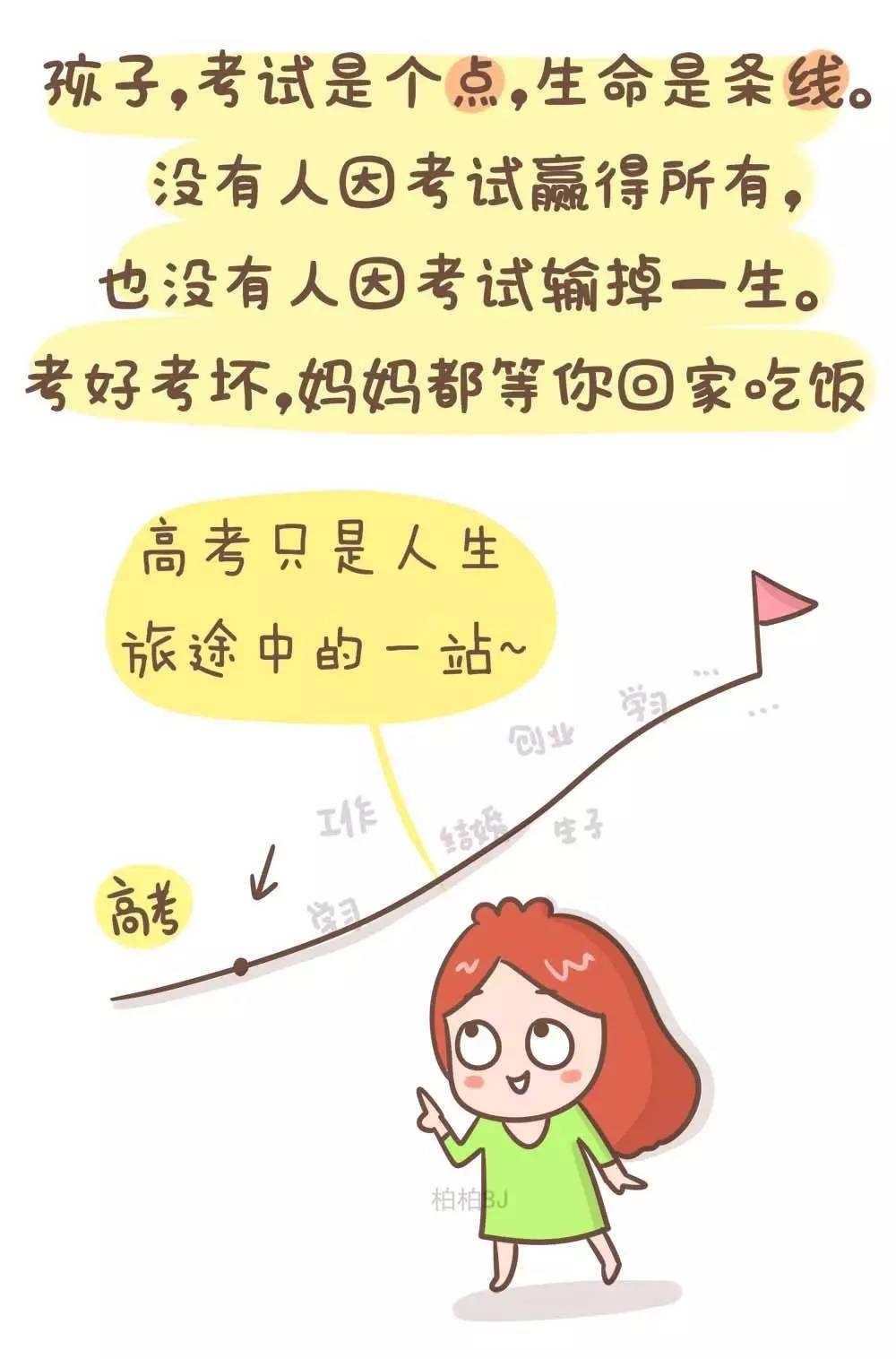 孩子考好考坏妈妈都等你回家吃饭漫画