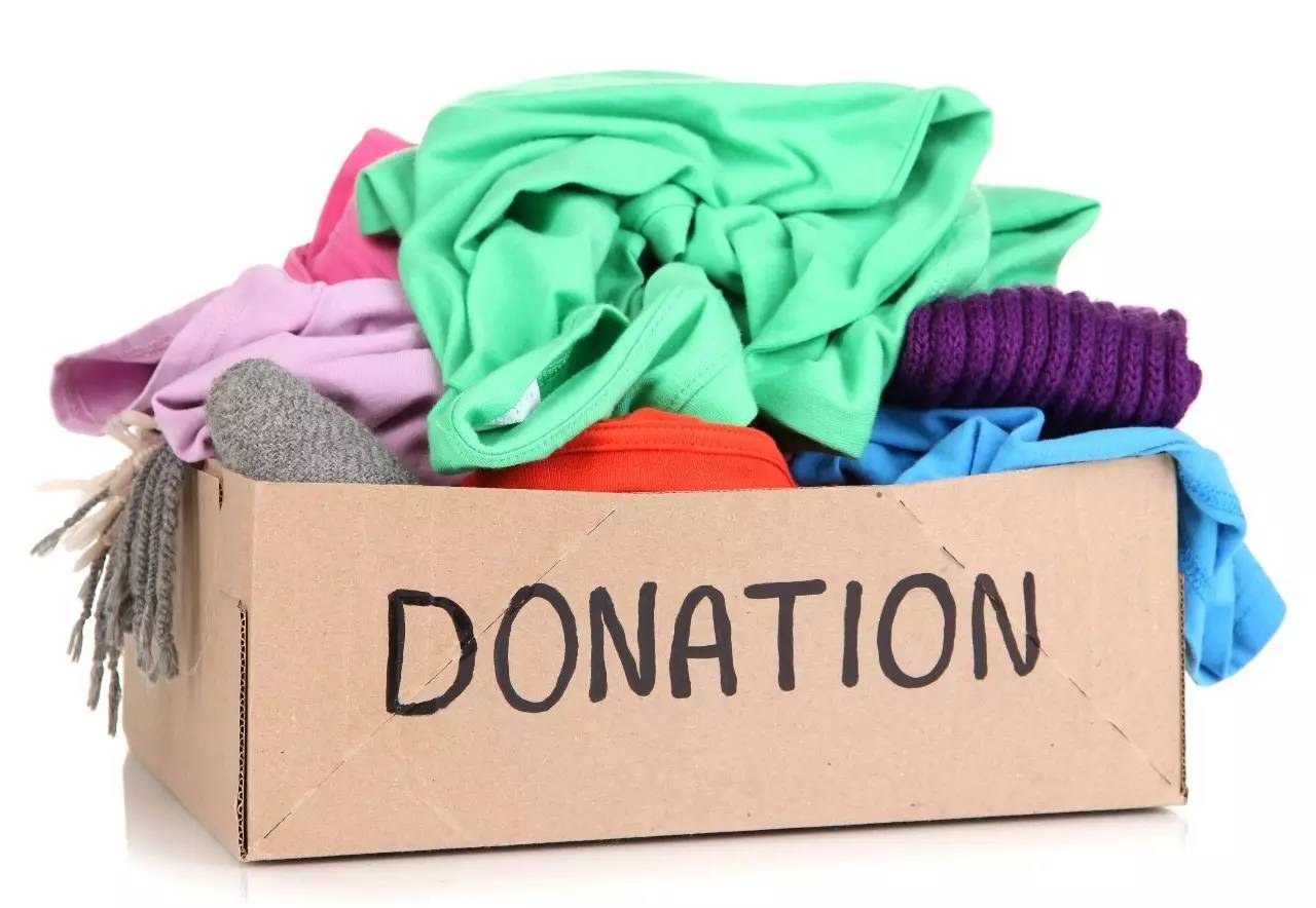 if you don"t want your old clothes, you can donate them.