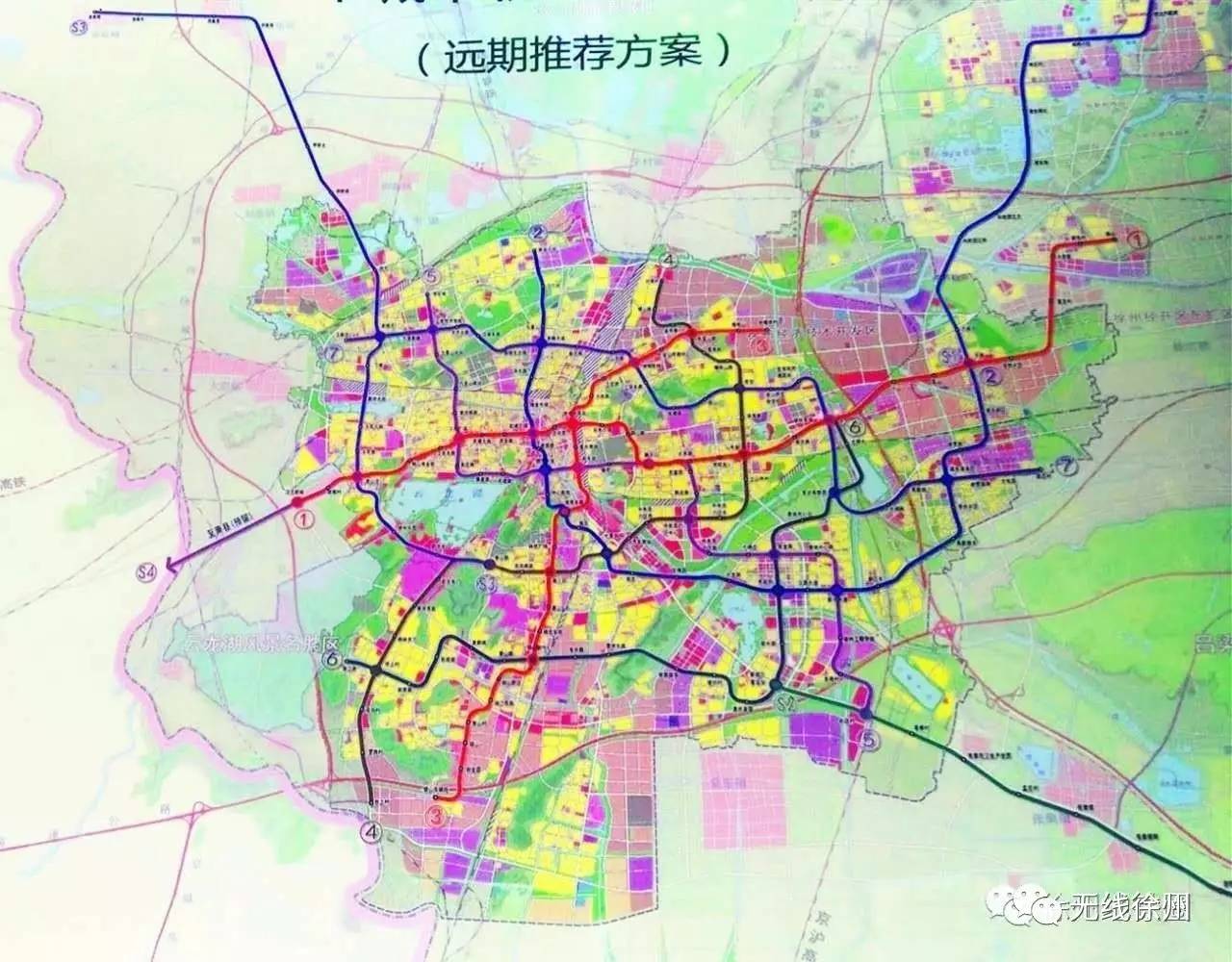 徐州市地铁5号线地图 徐州5号地铁最新规划图 徐州3号线二期动工时间