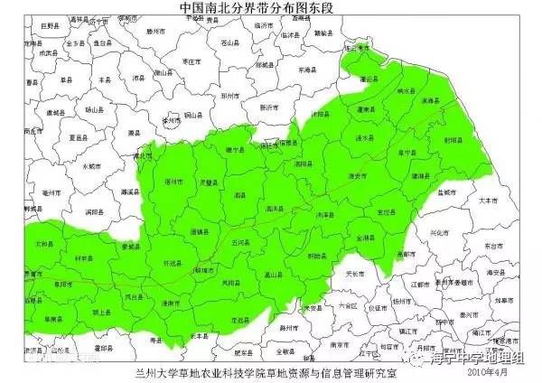 中国南北方分界线已划定102年,最初仅为供作参考用.