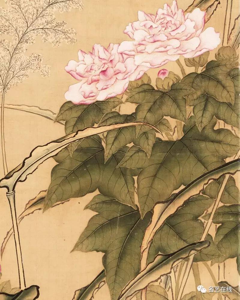 古人的芙蓉画,韵似美人初醉着