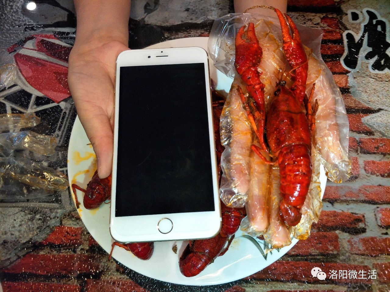 大过iphone7plus！这家火爆全国的虾王龙虾店终于开到洛阳啦！