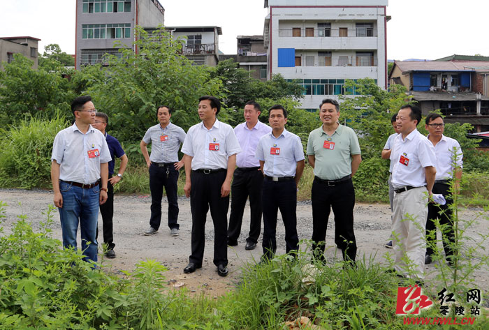 唐烨,吴恢才调研重点项目选址工作(组图)