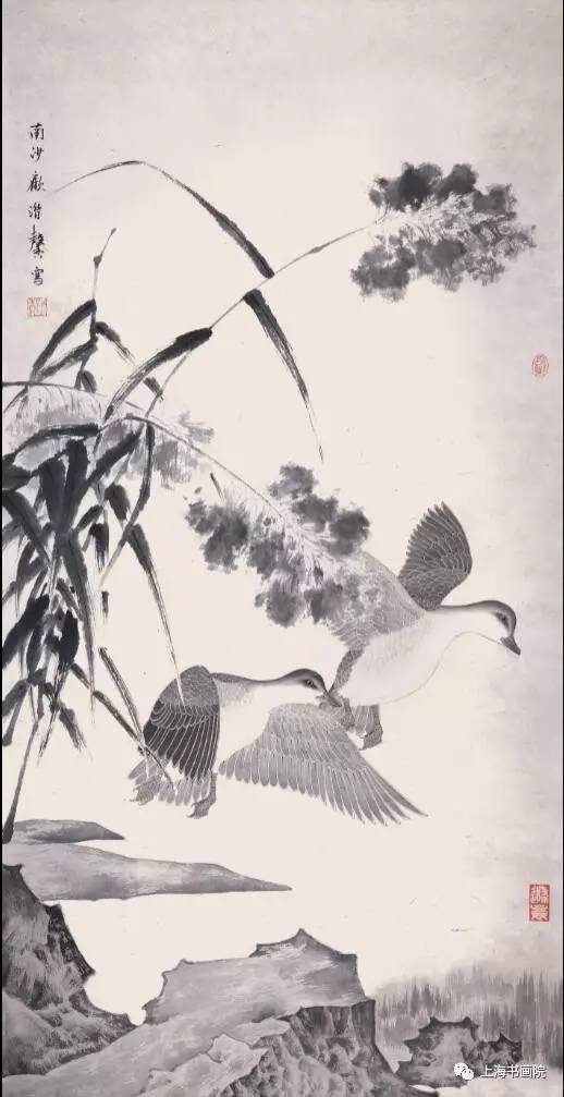 随父顾潜馨学习工笔花鸟画,后师从画家张渊.