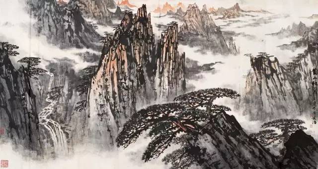 宋文治先生山水画,摄人心魄