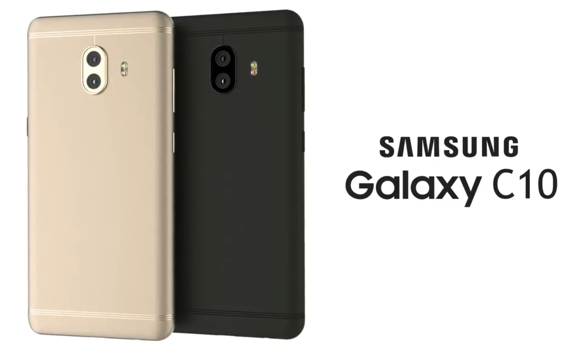 三星galaxy c10渲染图:金属机身 垂直双摄