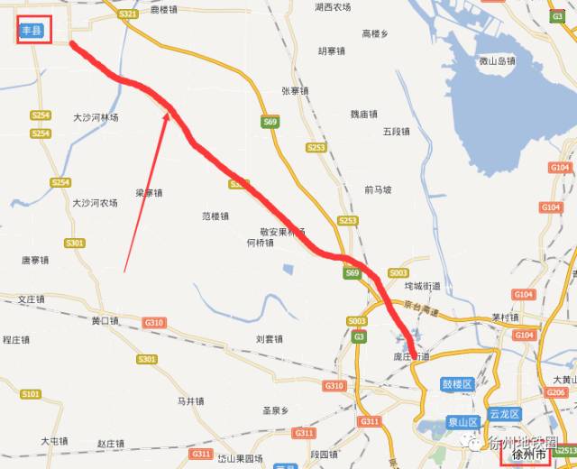 徐淮快速通道 徐淮快速通道是徐州到萧县,淮北的快速路,项目起于三环