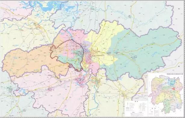 看过来!湖南湘江新区首次发布辖区地图图片