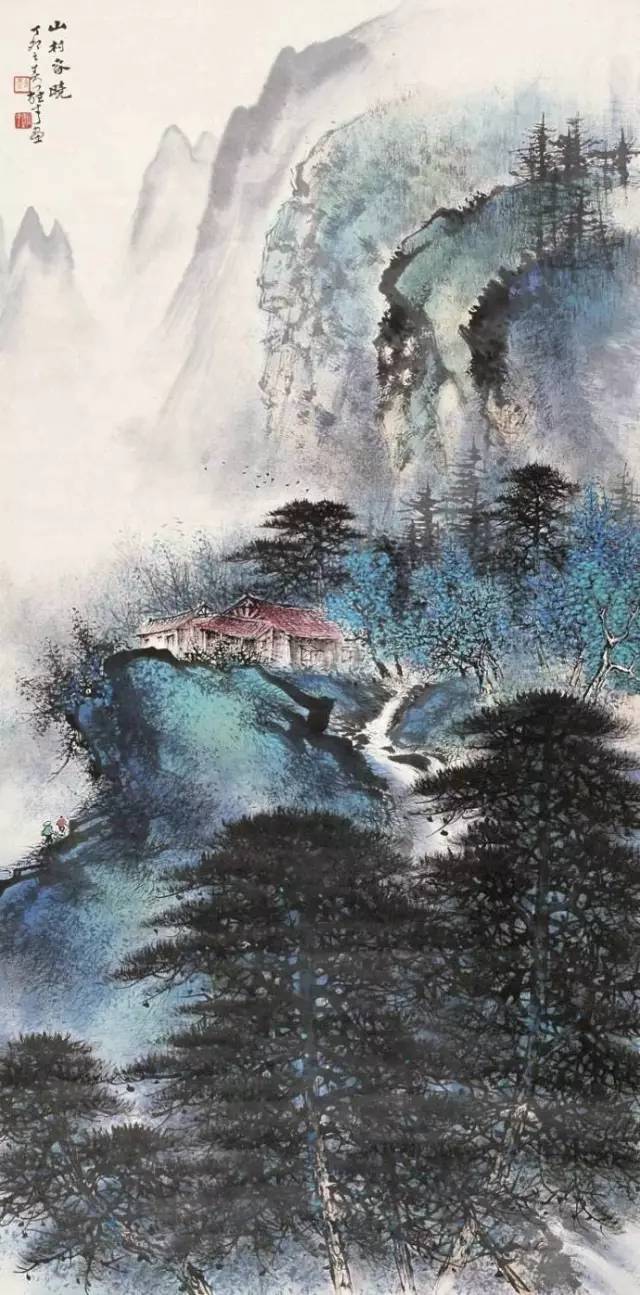 经典欣赏岭南画派黎雄才的山水画雄健妩媚幽深恢弘高清图片