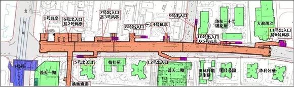 桂林路站平面图