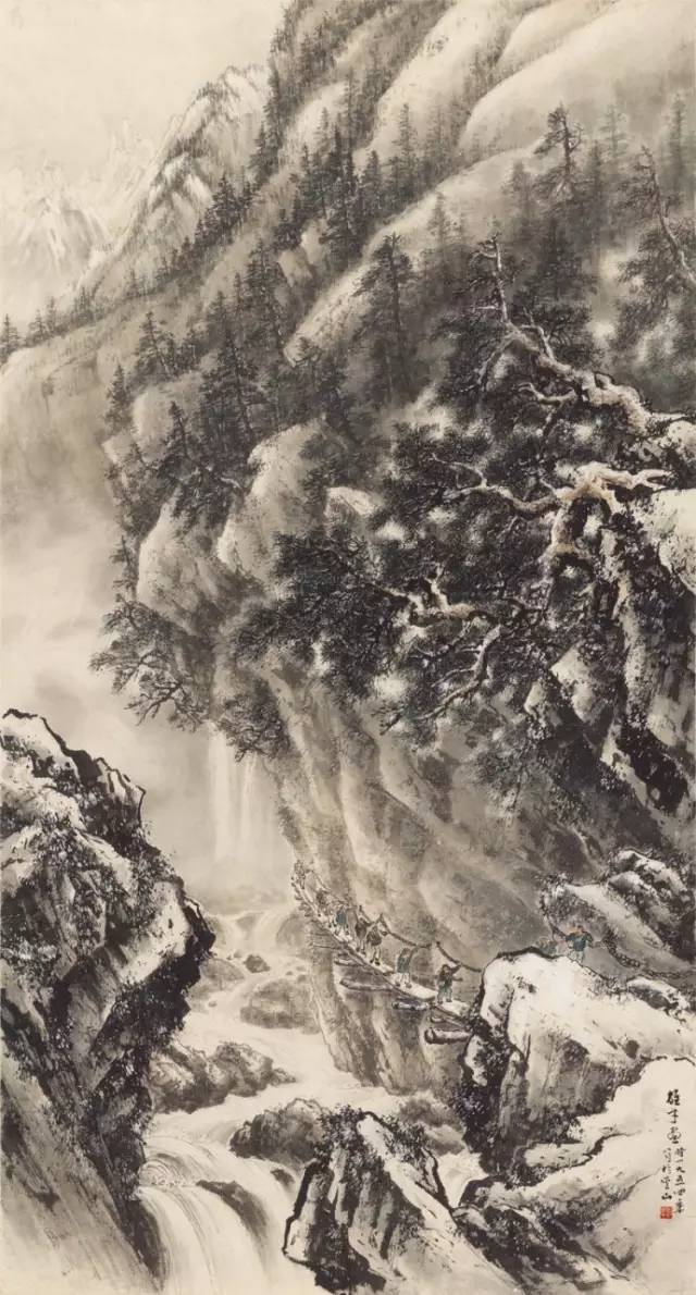 [经典欣赏]"岭南画派"黎雄才的山水画:雄健妩媚,幽深恢弘!(高清图片)