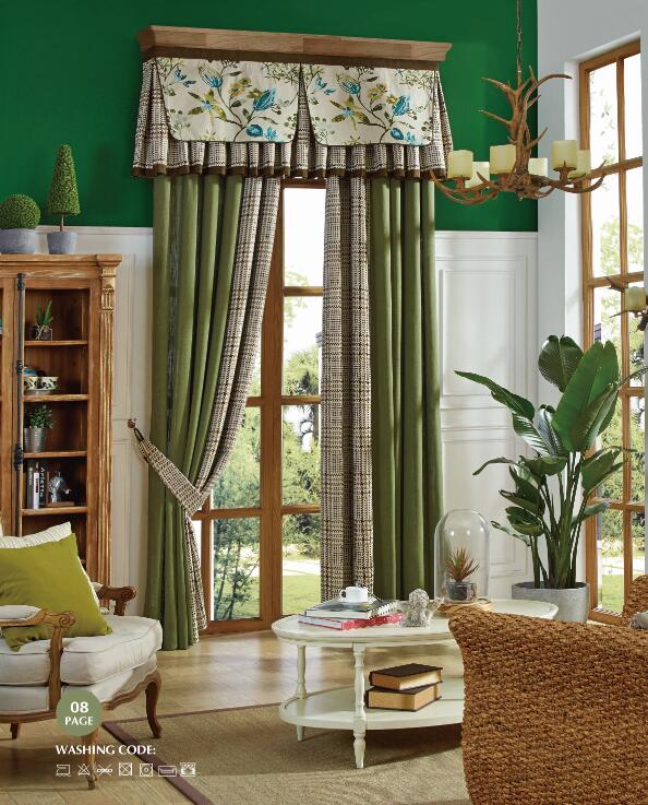 美式窗帘案例分享 美式窗帘 美式风格布艺搭配
