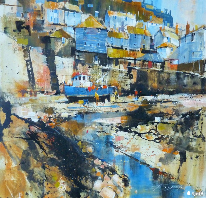 城市风光印象水彩——来自英国女画家chris forsey